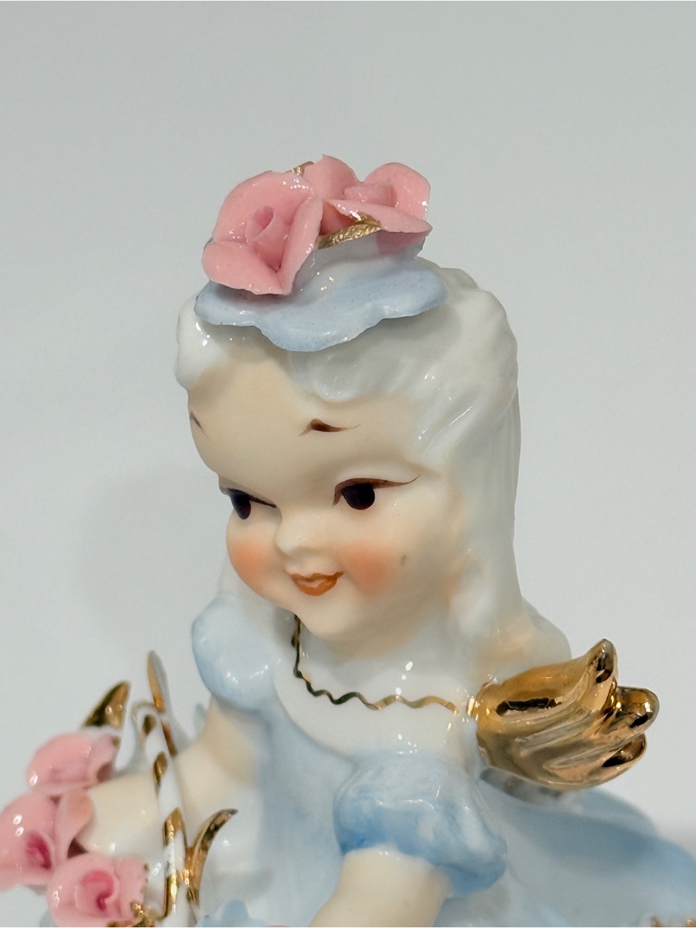 Vintage Lefton Friday’s Child Angel Figurine – Vintage Japan Porcelain 4” - Picture 10 of 17